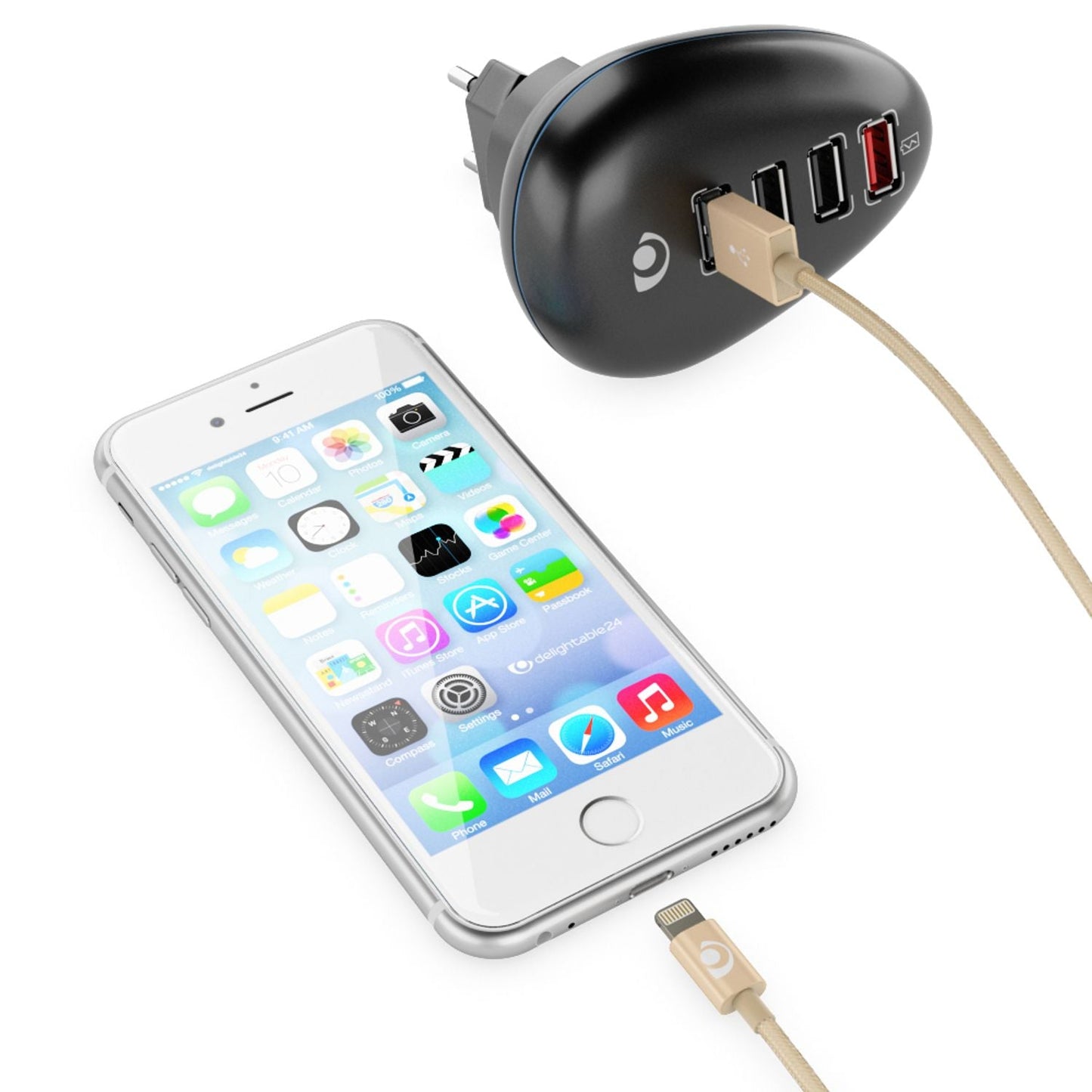 NALIA USB Sync Kabel Schnelles Laden Und Datenübertragung - Länge 2 m Nylon Geflecht MFi Zertifiziert