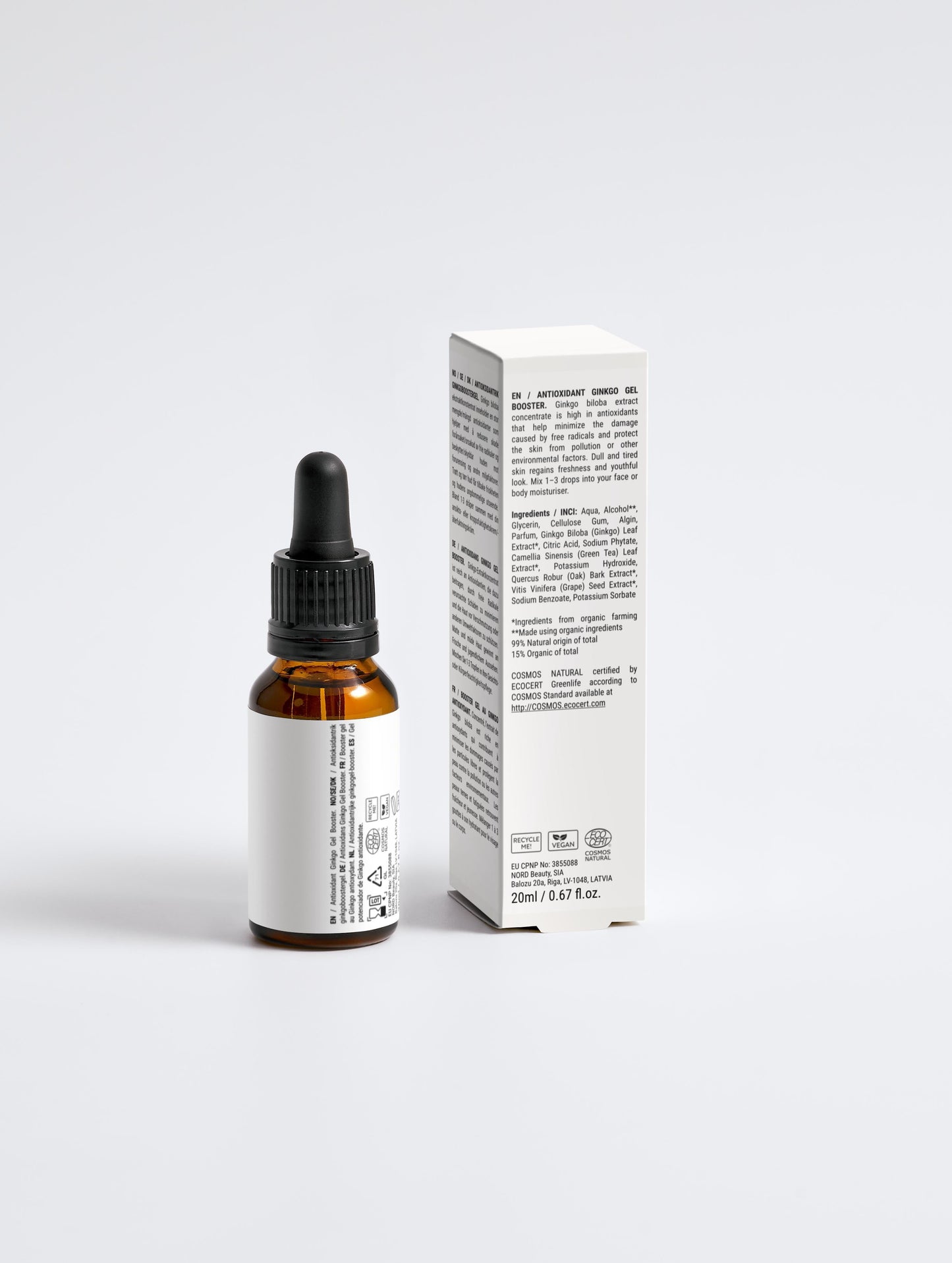 Antioxidant Ginkgo Gel Booster - 20ml