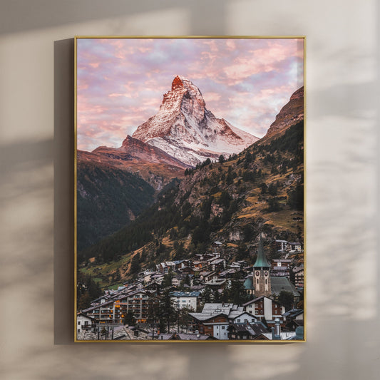 Matterhorn Poster Alpines Motiv - Auflage 1, Größe 30x40, Papier 200 g